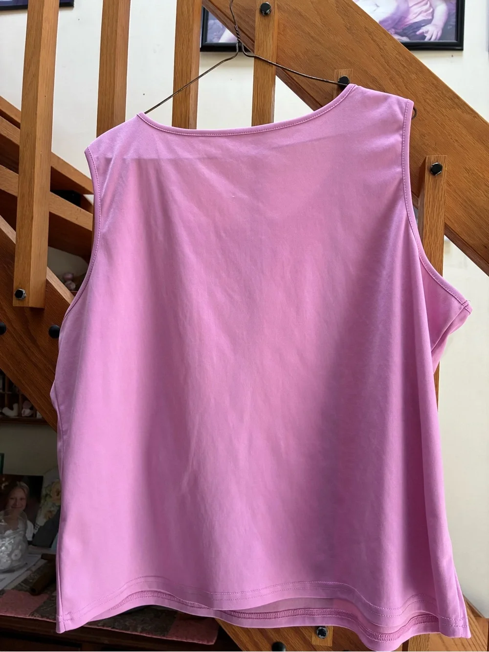 Dressbarn Pink Sheer Button-Up Blouse with Tank Twin Set 2X